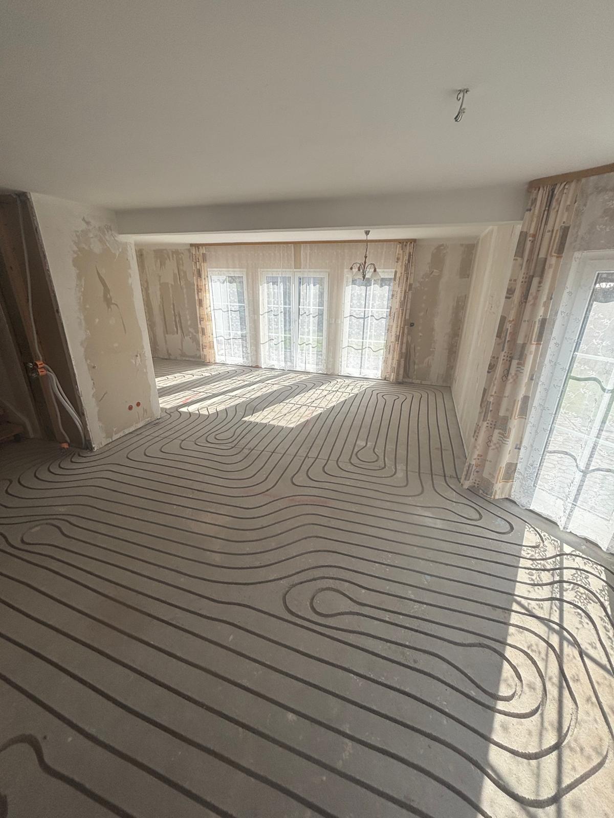 Projektbeispiel für nachträgliche Fußbodenheizung – Mehrfamilienhaus mit 250 m²